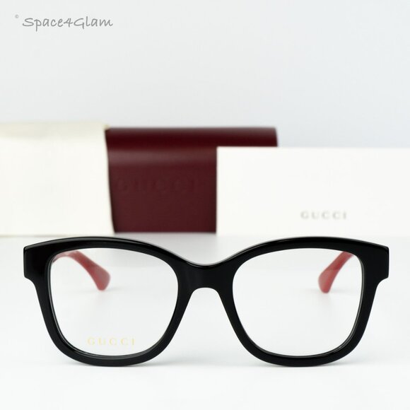 Gucci Women Eyeglasses Black Demo Square GG1863O 001 NEW AUTHENTIC - Picture 3 of 8